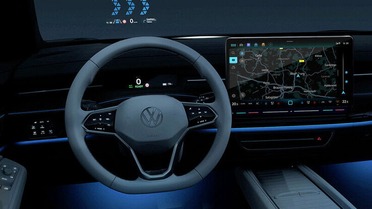 Het cockpitontwerp van de ID.7 wordt onthuld. (Bron: Volkswagen)