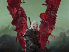 Artistieke afbeelding van Geralt uit The Witcher 3 en ondersteunende personages. (Afbeeldingsbron: CD Projekt Red)