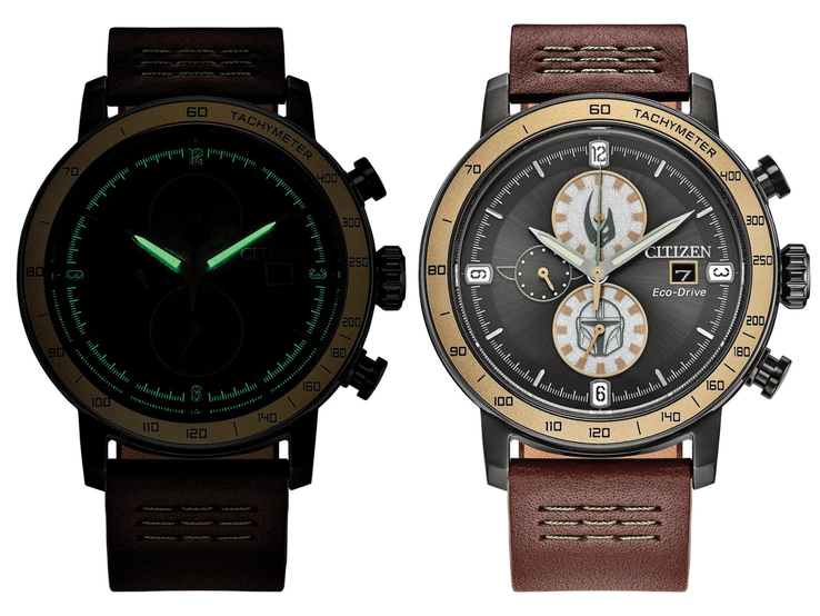 Het Citizen Star Wars Mandalorian CA0857-09W horloge