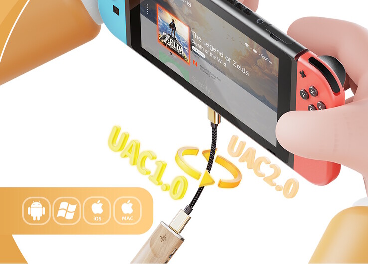 De Fiio Snowsky Melody DAC ondersteunt spelconsoles, computers en smartphones met USB Audio Class (UAC) 1 en 2 connectiviteit. (Afbeeldingsbron: Fiio)