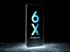 De officiële promotieafbeelding van de Galaxy A07 (4G) benadrukt zes belangrijke OS-updates. (Afbeeldingsbron: Samsung)