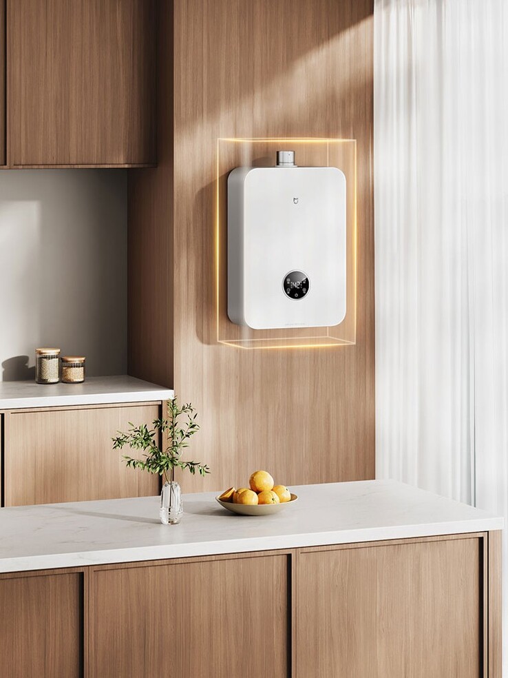 De nieuwe Xiaomi Smart Gas Water Heater 2 Silent Zero Cold Water 16L Edition. (Afbeeldingsbron: Xiaomi)