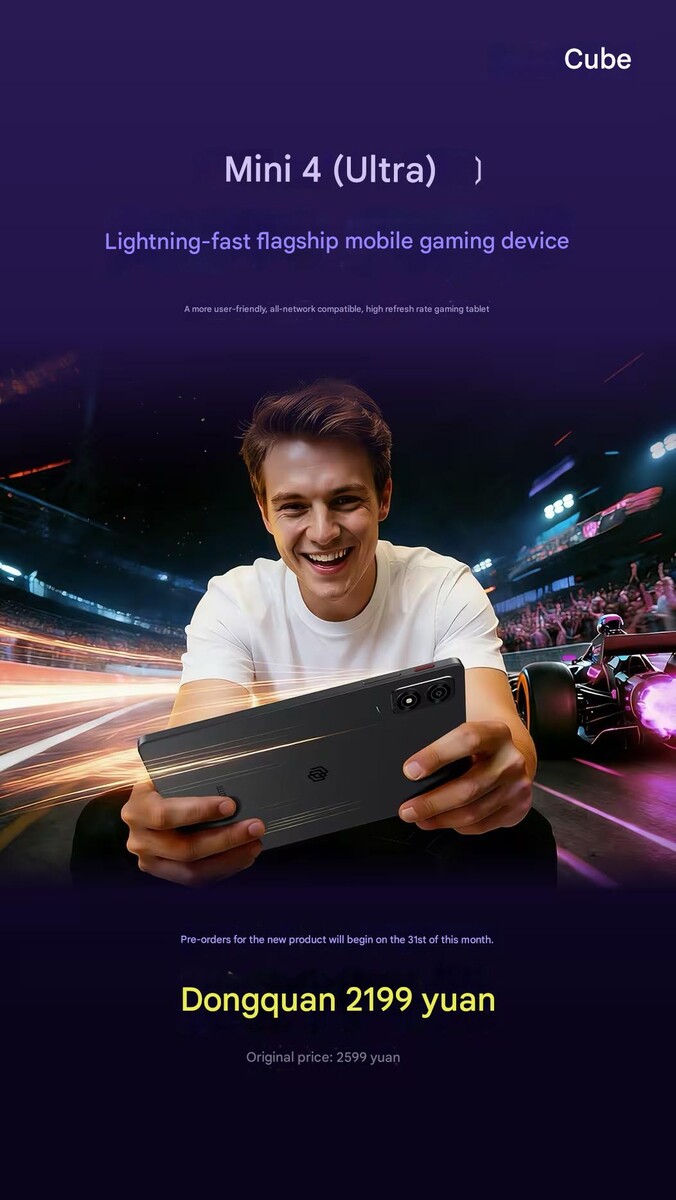 De compacte gamingtablet met Dimensity 8300 heeft een 144 Hz scherm.