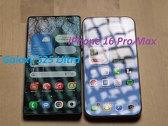 iPhone 16 Pro Max heeft een veel reflectiever scherm dan de S25 Ultra. (Afbeeldingsbron: 6 Months Later op YouTube, bewerkt)