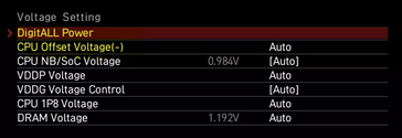 CPU Offset Voltage optie ingeschakeld door de nieuwe BIOS update van MSI. (Afbeelding bron: MSI)