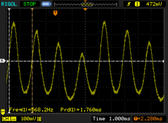 OLED flikkert (minimale helderheid van het scherm: 193,8 - 568,2 Hz)