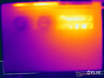 Stresstest oppervlaktetemperaturen (onder)