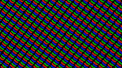 Weergave van de subpixelmatrix (RGB-matrix)