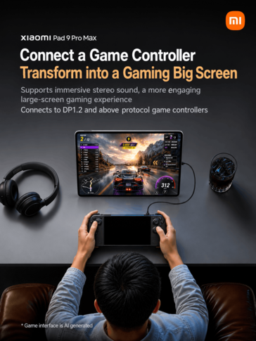 Gamen op de Xiaomi Pad 9 Pro Max met een controller