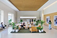De lobby van het Advanced Manufacturing Center in Houston