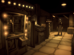 Bendy: Lone Wolf wordt gelanceerd als een hervertelde versie van Boris en de Duistere Overleving. Afgebeeld - officieel artwork van het spel. (Afbeeldingsbron: Steam)