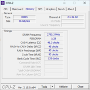 CPU-Z Geheugen