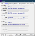 CPU-Z Caches (Intel)