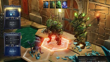 Een afbeelding van een gevecht in Gloomhaven.