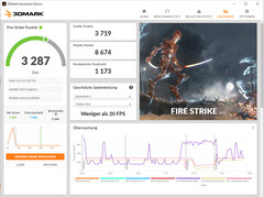 Fire Strike (standaardmodus, batterijvoeding)