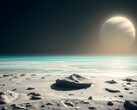 Een afbeelding van een oceaan en een planeet in de ruimte. (Afbeeldingsbron: Kyraxys - Pixabay)