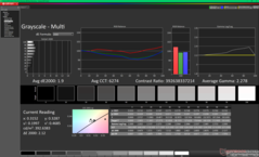 Grijswaarden vóór kalibratie (vs. P3)
