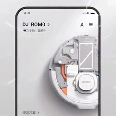 Onlangs lekte er ook een afbeelding online waarop de DJI Romo-app te zien zou zijn. (Afbeeldingsbron: via u/HoweTheBolt)
