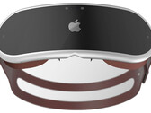 Een "Apple headset" render. (Bron: Antonio de Rossa)