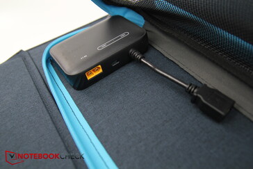 Kleine tas: converter met USB-A, USB-C en zonneconnector