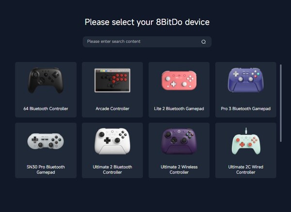 Momenteel worden slechts enkele controllers door de webtool ondersteund.