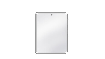 Huawei Pura X Max gelekte schetsen - gevouwen.