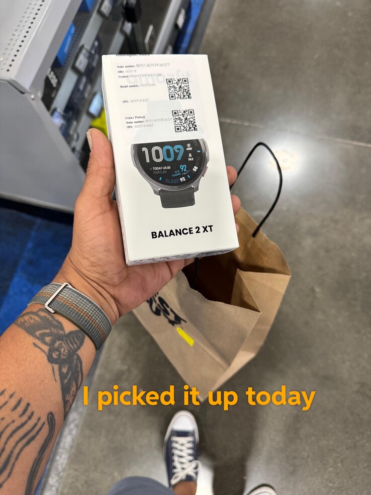 Bestellingen van de Amazfit Balance 2 XT smartwatch worden door gebruikers uitgevoerd, zoals bevestigd op Reddit (gebruikersafbeelding hierboven). (Afbeeldingsbron: u/AndrePDX via Reddit)