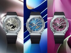 Drie nieuwe Casio G-Shock GM-2100 Series horloges (foto) worden in meer Europese landen gelanceerd. (Afbeeldingsbron: Casio)