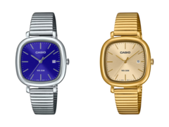 Nieuwe Casio-horloges, waaronder de LTP-B166D-2AV (links) en de LTP-B166G-9AV (rechts) staan op het punt om in heel Europa te worden uitgebracht. (Afbeeldingsbron: Casio)
