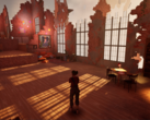 In Curyeux speelt u als Lucienne, die door een landschap navigeert dat gevormd wordt door haar herinneringen en gevoelens. (Afbeeldingsbron: Steam)