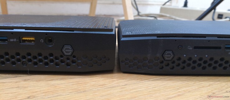 2021 Intel Phantom Canyon (links) vs. 2018 Intel Hades Canyon (rechts) 2021 Intel Phantom Canyon (links) vs. 2018 Intel Hades Canyon (rechts)