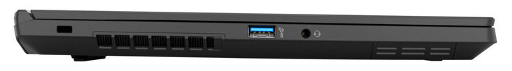 Linkerzijde: Sluiting voor kabelslot, USB 3.2 Gen 2 (USB-A), combo audio