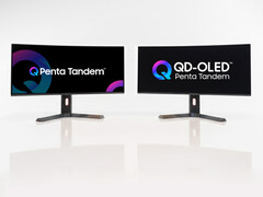 Een voorbeeld van de nieuwe QD-OLED Penta Tandem-technologie van Samsung Display.