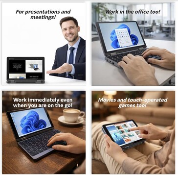 De Pocket 8 laptop is uiterst compact.