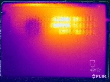 Stresstest oppervlaktetemperaturen (onder)