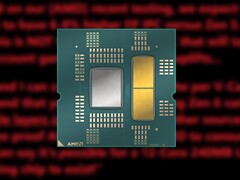 AMD Zen 6 desktop CPU's zullen naar verwachting tot twee 12-core CCD's gebruiken. (Afbeeldingsbron: AMD, De Wet van Moore is dood)