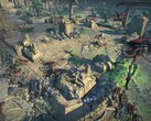 Een afbeelding die een gevecht in Age of Wonders: Planetfall toont.