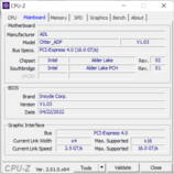 CPU-Z moederbord