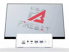 De A8 heeft ook USB4-poorten. Afgebeeld: de voorkant van de mini PC in een promofoto. (Afbeeldingsbron: Firebat)