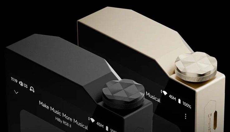 De volumeknop van de HiBy RS8 II heeft een juweelachtig uiterlijk. (Afbeeldingsbron: HiBy)