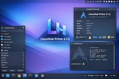 LinuxHub Prime 3.1.5 is een andere Arch-gebaseerde distro die deze maand is bijgewerkt