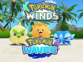Banner met de starters van Pokémon Winds and Waves weergegeven