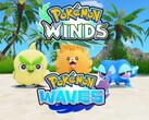 Banner met de starters van Pokémon Winds and Waves weergegeven