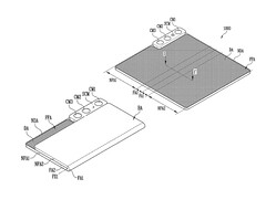Samsung Display heeft zijn in- en uitklapbare concept drastisch veranderd sinds CES 2023. (Afbeeldingsbron: USPTO)