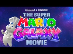 De Super Mario Galaxy Movie met Pillsbury doughboy (bron: Illumination, Pillsbury, met bewerkingen)