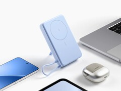 Xiaomi's Magnetische Power Bank 10000 (foto) met ingebouwde standaard zal wereldwijd uitgebracht worden. (Afbeeldingsbron: Xiaomi)