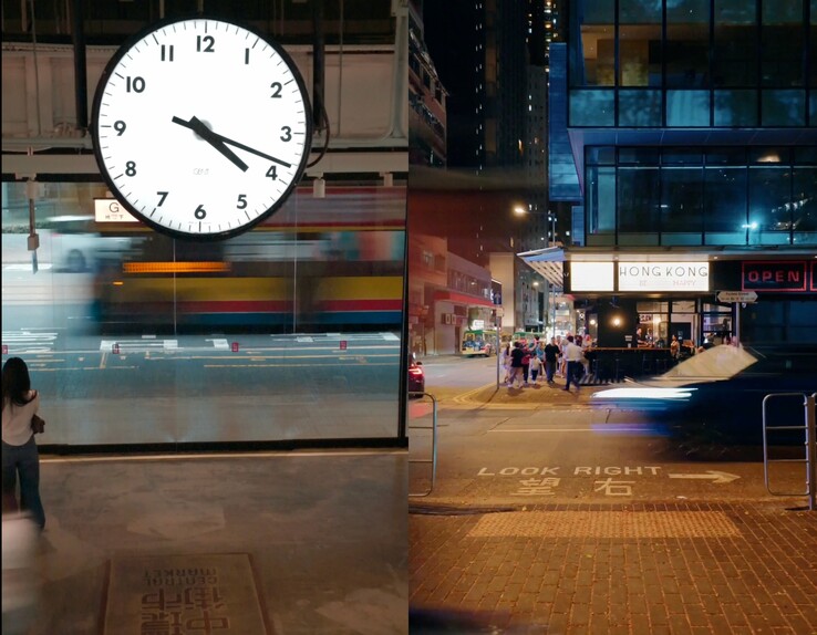 Een lange sluitertijd wordt gebruikt om lichtsporen van bewegende onderwerpen te creëren.