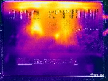 Stresstest oppervlaktetemperaturen (onder)