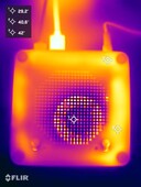 GMKtec NucBoc M6 Ultra tijdens de stresstest (onderkant)