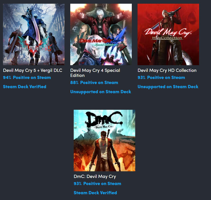 Alle spellen in de Humble Bundle Devil Triger Collection (Afbeelding bron: Humble Bundle)